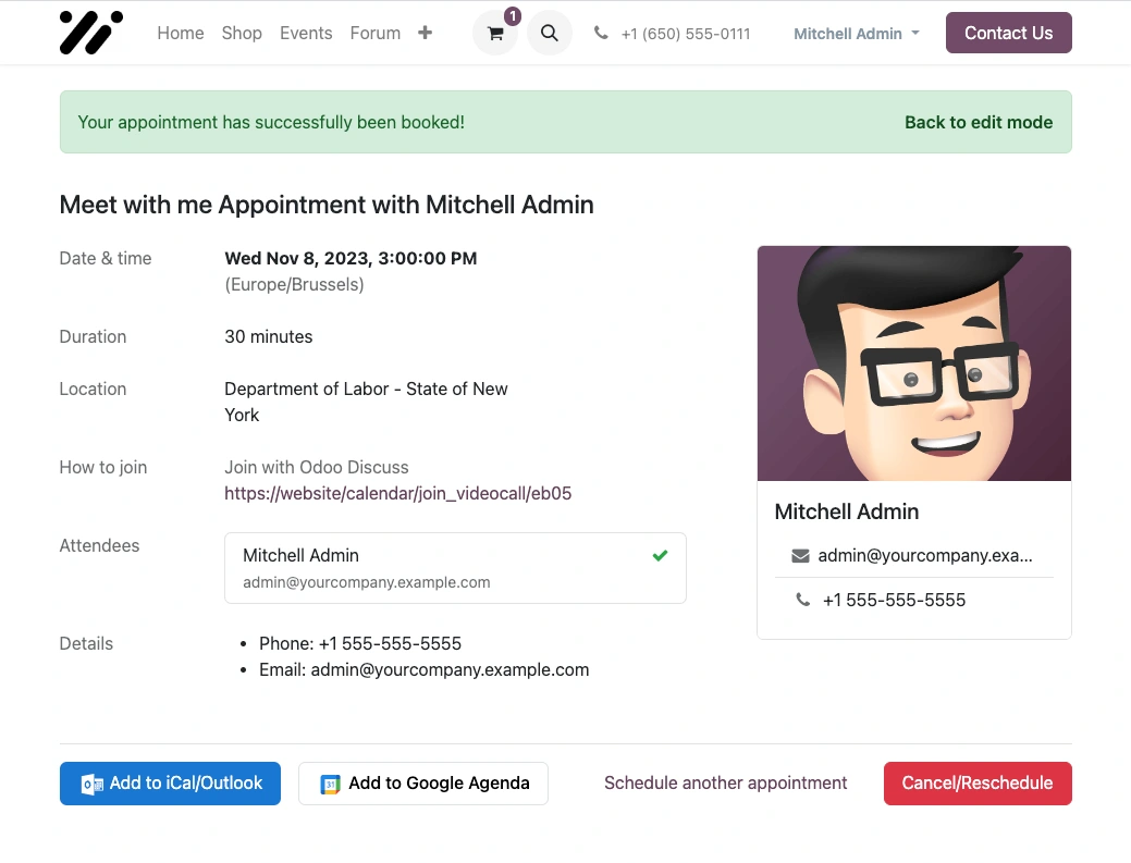 Automated reminders & confirmations