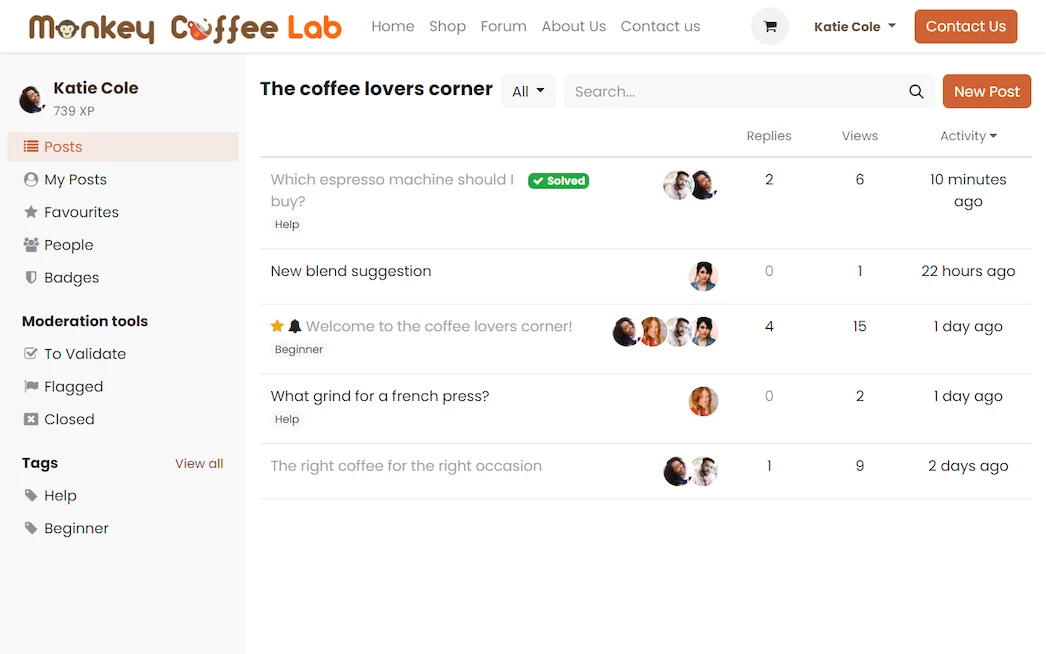 Forum Setup & Moderation