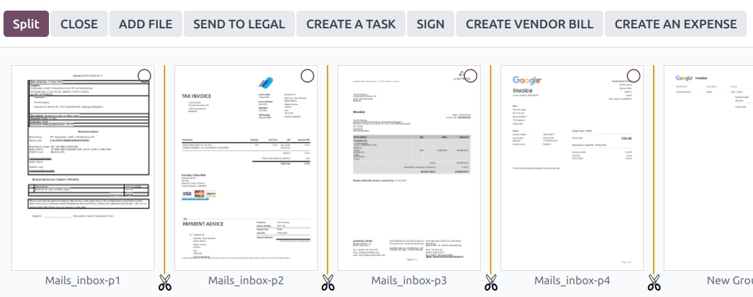 Split, Merge & OCR Process