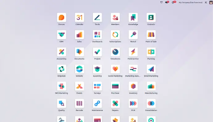Integration with 80+ Odoo Apps
