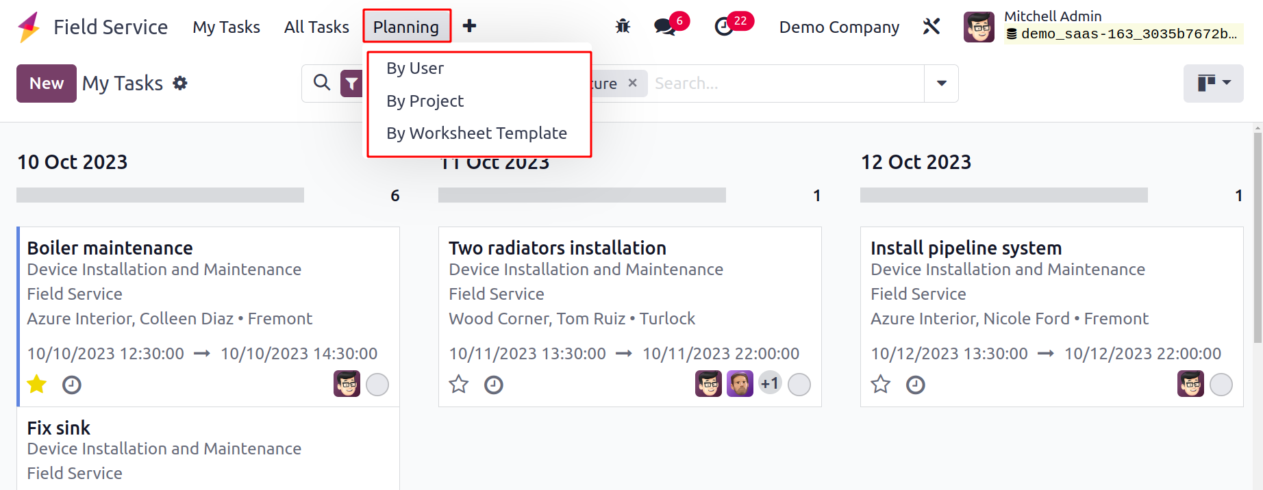 Multi-View Scheduling & Planning