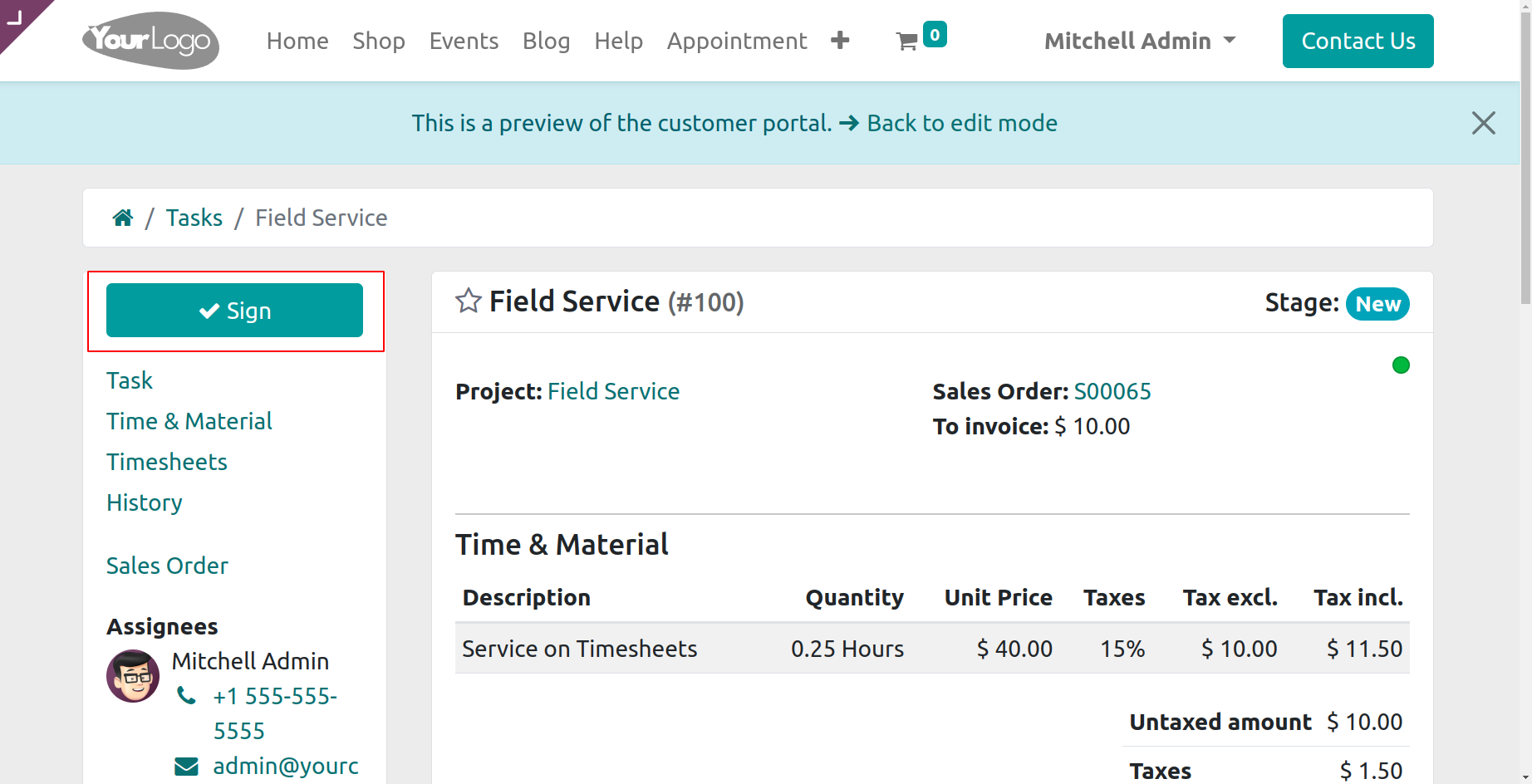 On-Site Invoicing & Inventory Updates