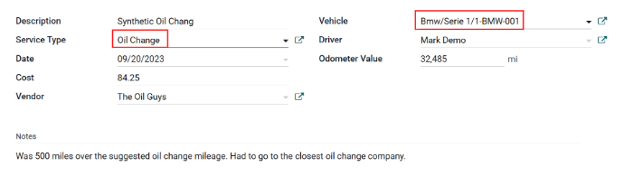 Fuel & Odometer Tracking
