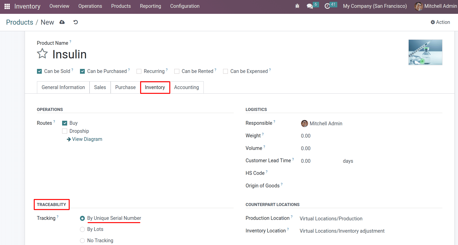 Advanced Product Tracking