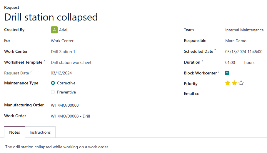 Maintenance Requests & Workflow