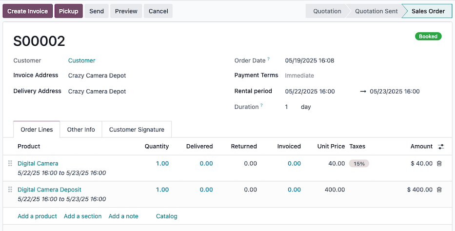 Deposit & Delay Fee Handling