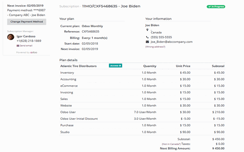 Self-Service Customer Portal