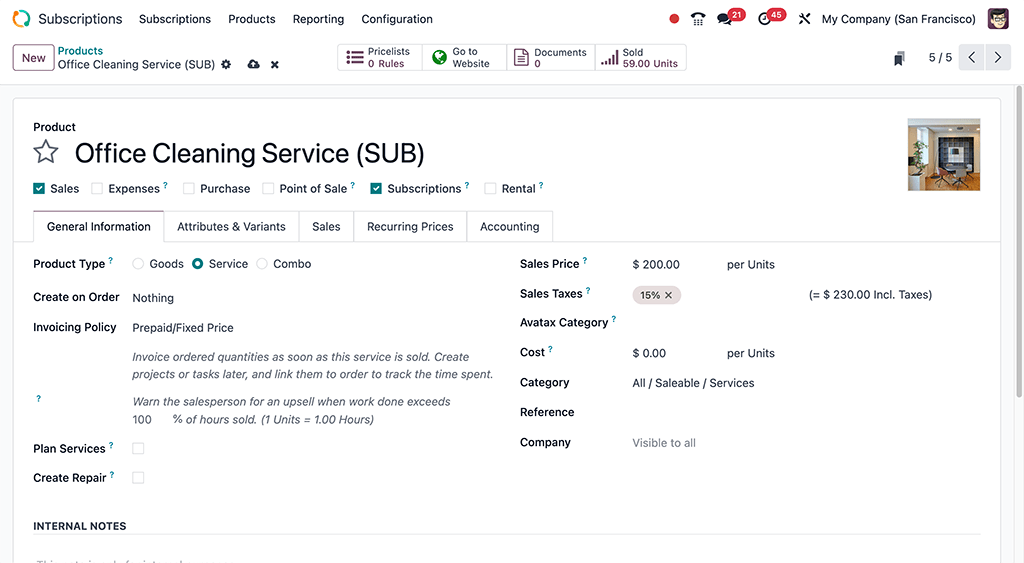 Integrated One-off & Recurring Sales