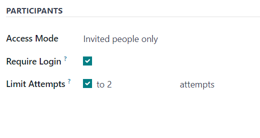 Access Control & Attempts