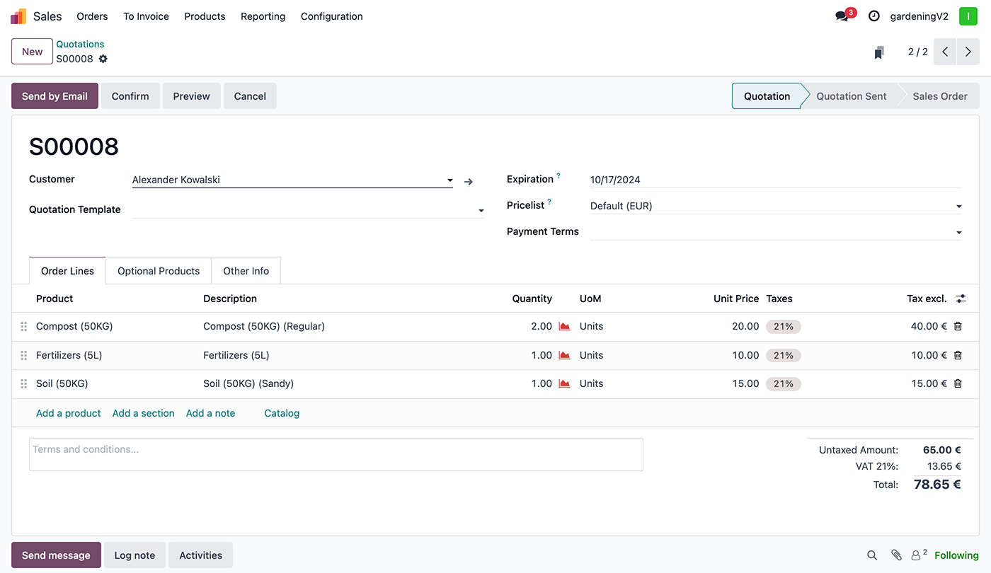 Quote Builder & Calculator