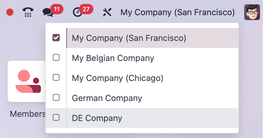 Multi-Company / Branch Support