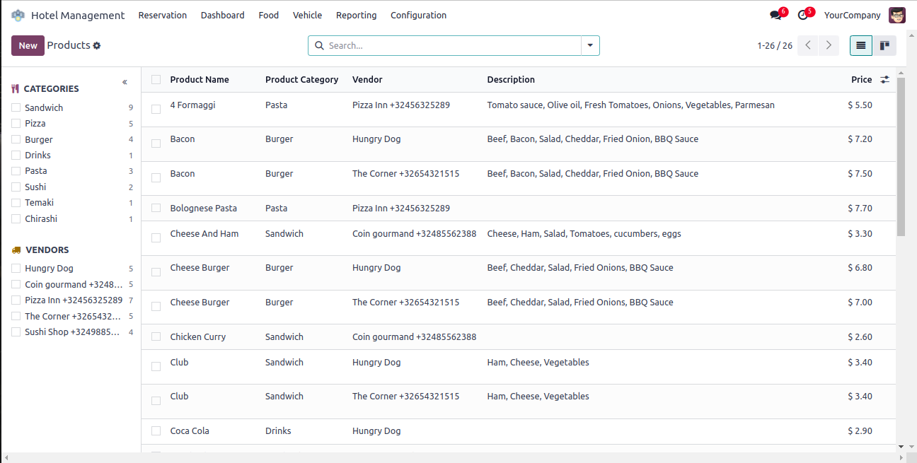 Monitor restaurant and POS transactions