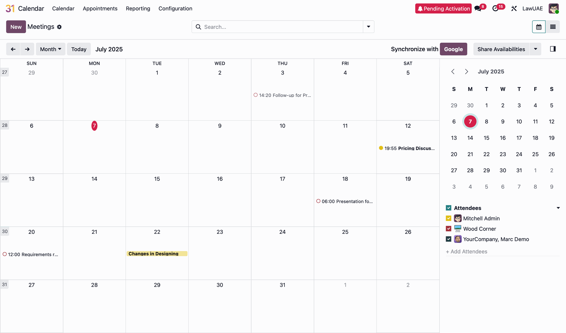 Calendar & Scheduling